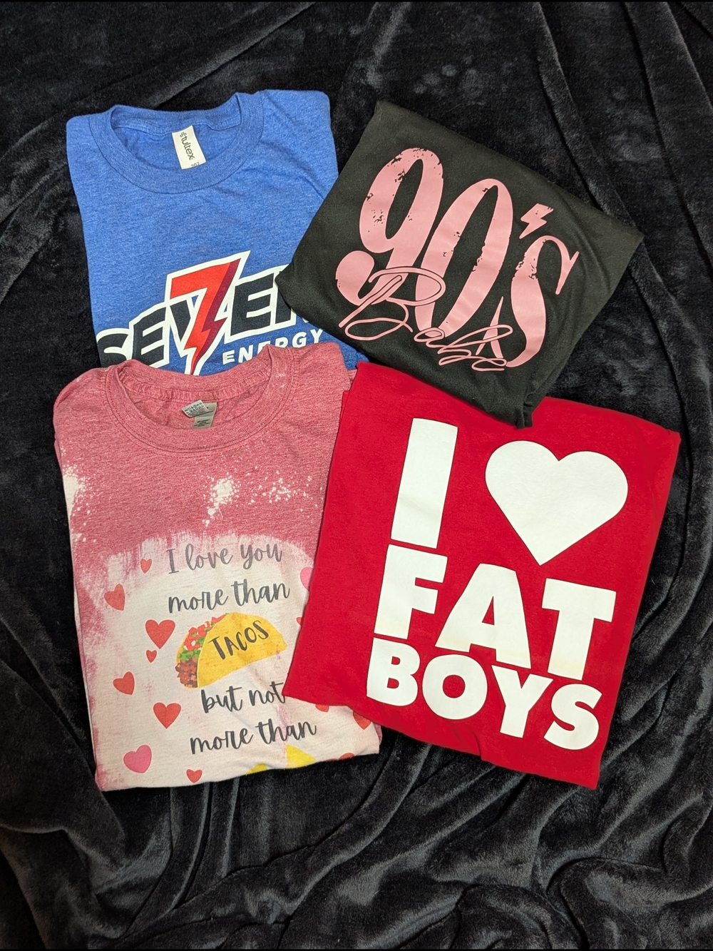 FOUR Graphic Tees. Various Colors, Sizes And Styles